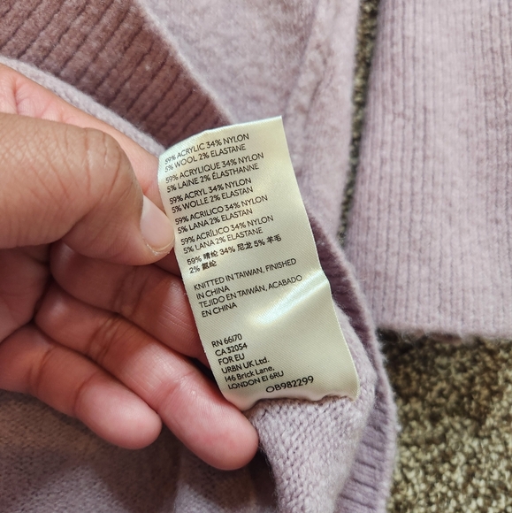 Free People Afterglow Mock Neck Wool Blend Sweater Size Small - Picture 6 of 8